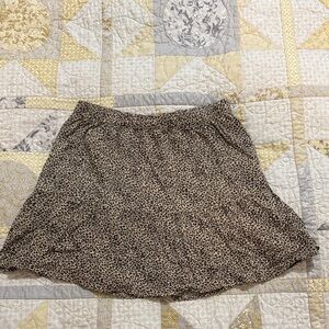 American Eagle Leopard Print Women's Mini Skirt with Pockets